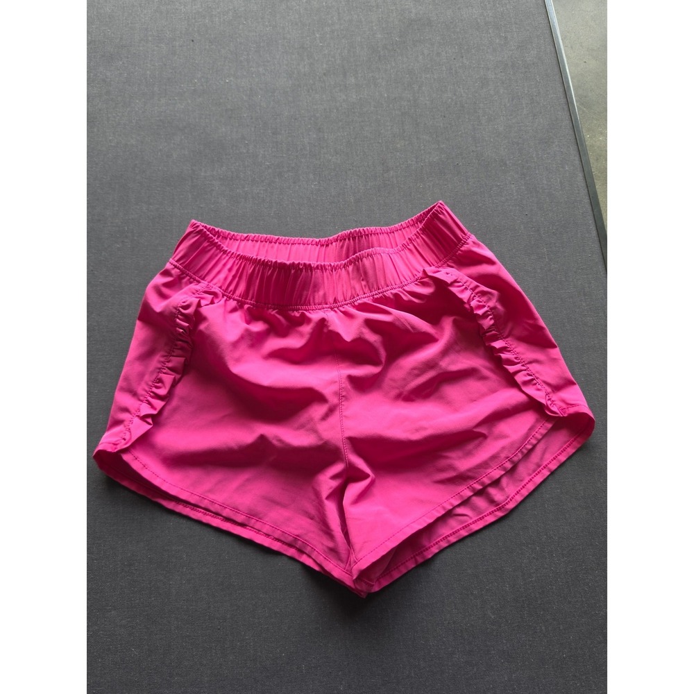 Yogalicious Girls Pink Lightstreme Ever After Ruffle Running Shorts Size L 12